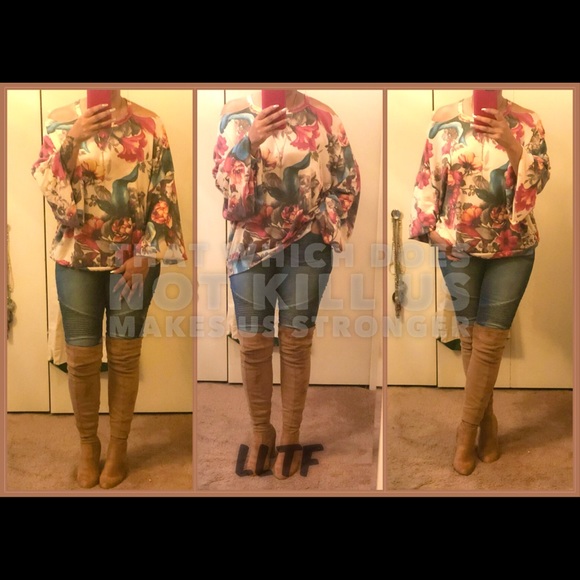 OVERSIZED Soft Terry Knit Tunic - SUNSET ORANGE - Picture 5 of 7